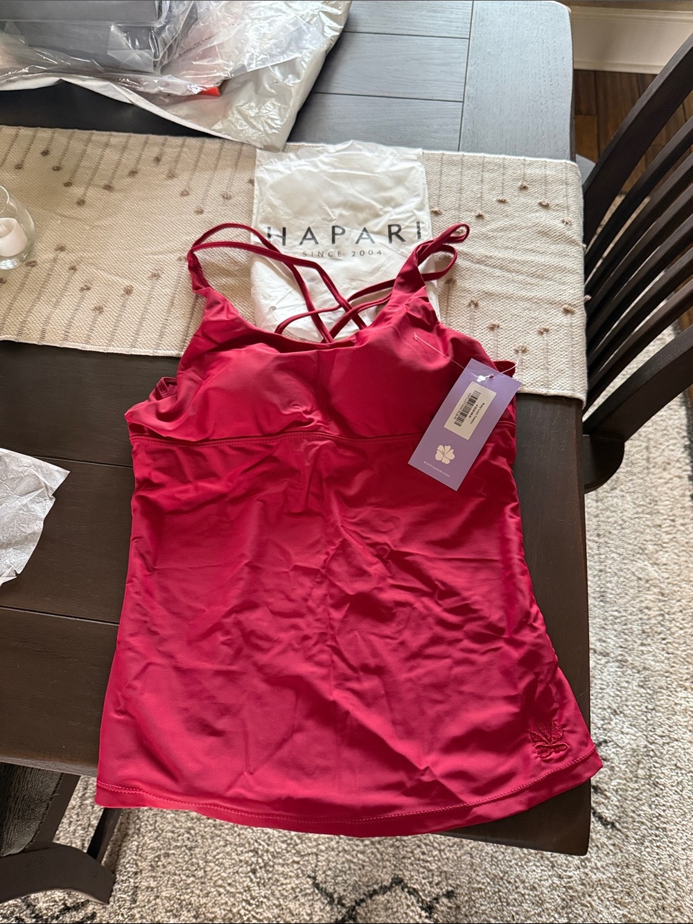 Hapari Red Women’s Swim Tankini Top